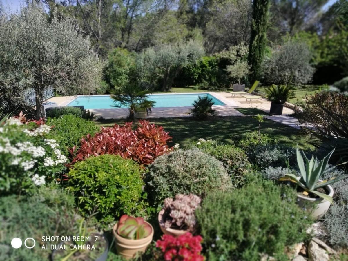 Proche Uzes Petit Gite Avec Grande Cuisine D'Ete Et Piscine Saint-Siffret Exteriör bild