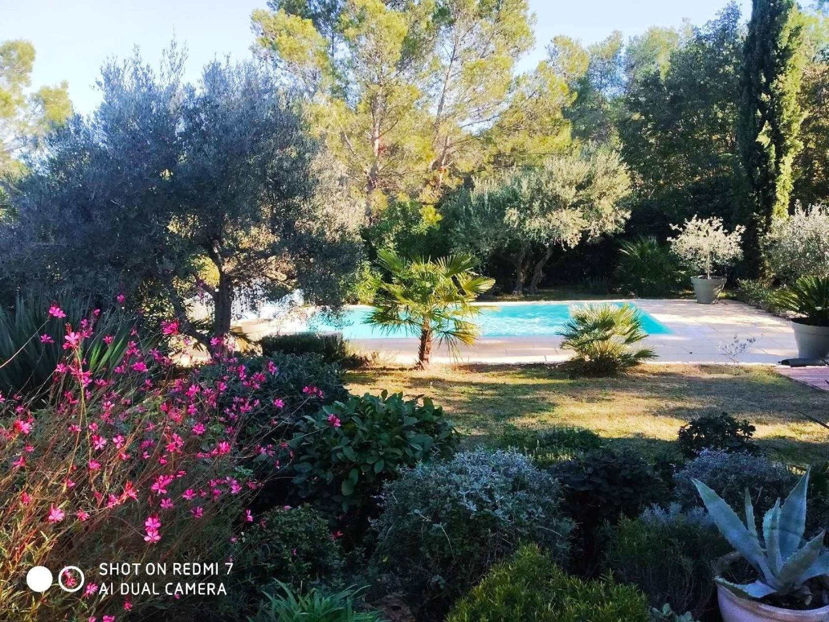 Proche Uzes Petit Gite Avec Grande Cuisine D'Ete Et Piscine Saint-Siffret Exteriör bild