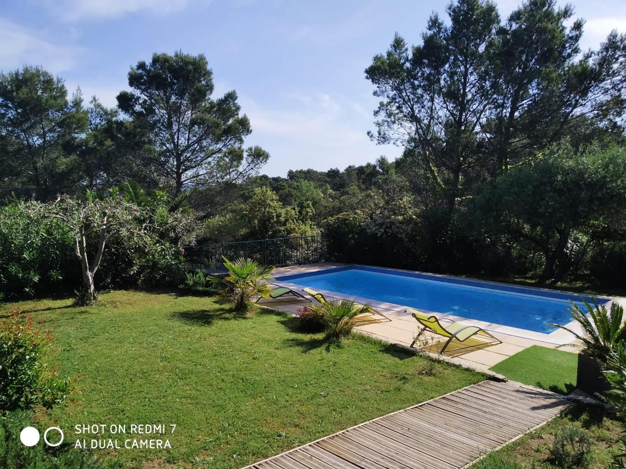 Proche Uzes Petit Gite Avec Grande Cuisine D'Ete Et Piscine Saint-Siffret Exteriör bild